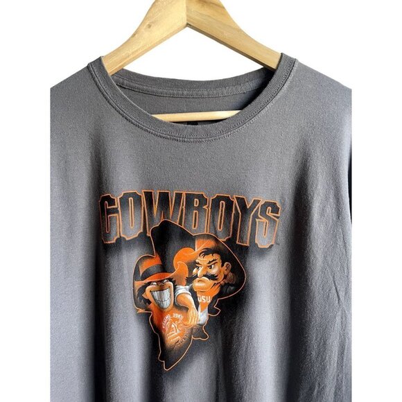 Eskimo Joe's x OSU Cowboys Oklahoma State University Gray T-Shirt Size 2XL - Picture 2 of 7